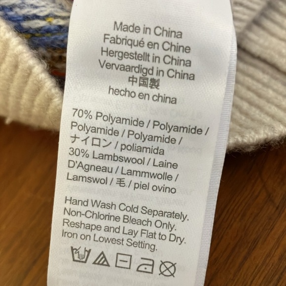 J.Crew Collared Fair Isle Sweater M - Picture 9 of 9